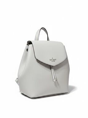 Kate Spade Lizzie White Saffiano Leather Backpack Purse